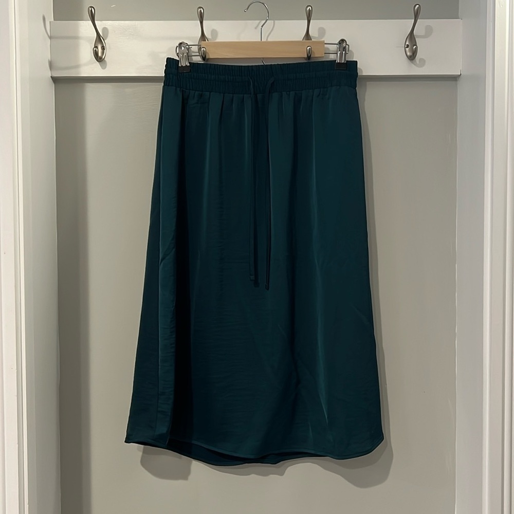 a new day Teal Midi Skirt